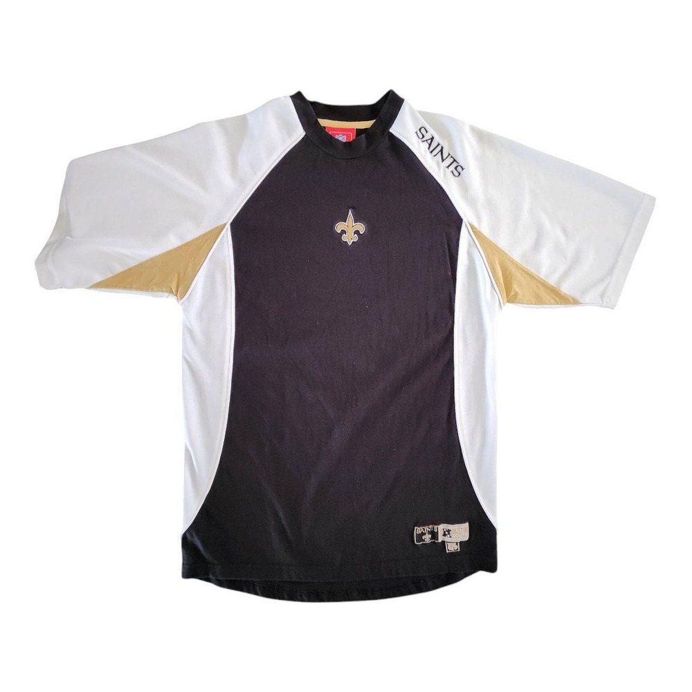 Vintage Y2K New Orleans Saints Fleur De Lis Jersey Shirt Medium NFL Brand Men's‎